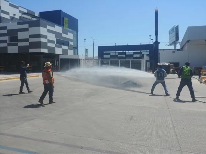 Sistema contra incendio con hidrante